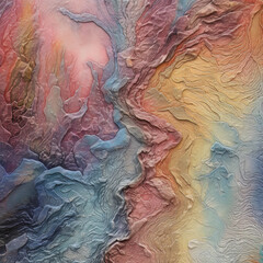 Pastel Colour Sculpture Clay Paste Art