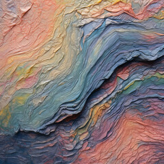 Naklejka premium Pastel Colour Sculpture Clay Paste Art