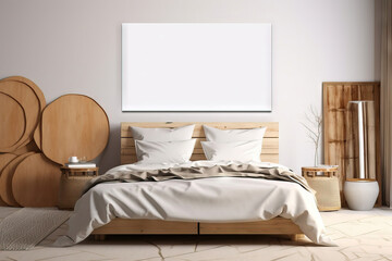 big rectangular on horizontal position on a modern bedroom