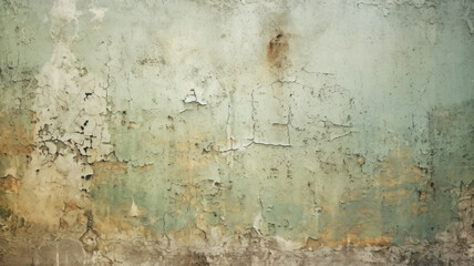 Obraz premium Vintage Green Concrete Wall with Tonal Painted Texture