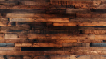 Future Style Burnt Boards Wall with Textured Background, AI generated
