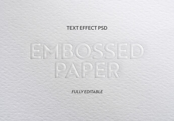 Embossed Paper Text Effect