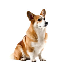 Obraz premium corgi isolated on transparent background