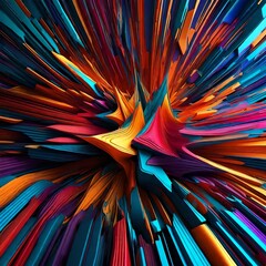An abstract art-inspired background with bold and vibrant colors
