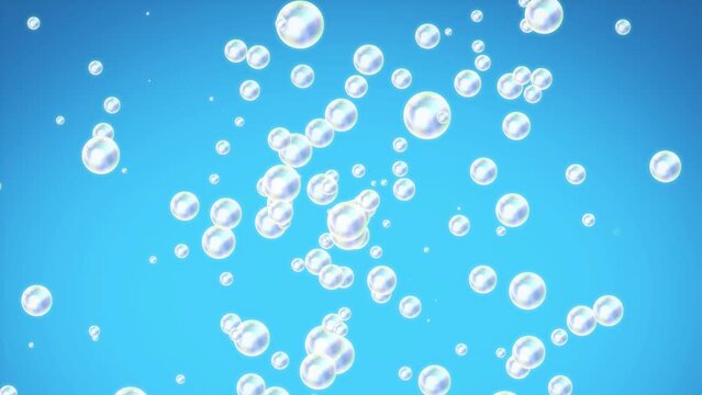 Soap bubble loop background material
