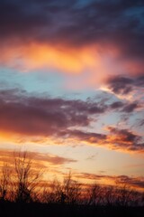 rays of sun shining through clouds. AI Generated