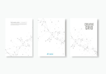 Abstract cover composition. Brochure template design. Polygonal background. Vector texture
