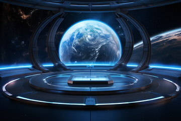 space interior mock up, in the style of uhd image, magewave, global imagery. Generative AI