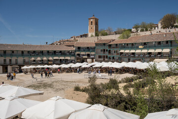 plaza mayor de chinchon madrid españa 