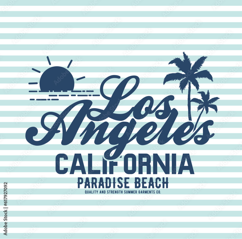 Poster tee print design as vector with summer concept