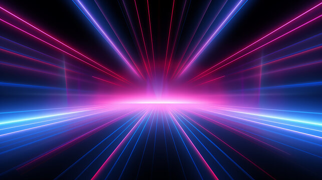 Vetor de fundo brilhante abstrato das luzes de néon