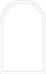 Linear Boho Aesthetic Arch Frame