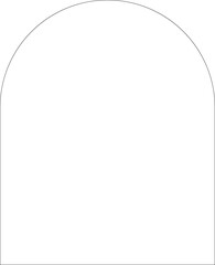 Obraz premium Linear Boho Aesthetic Arch Frame