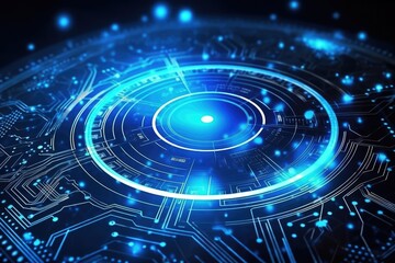 Obraz premium Fantastic CPU of the future background. Generative AI