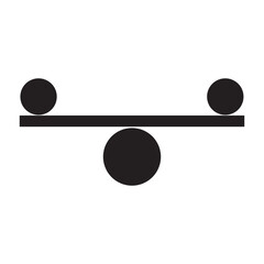 balance swing icon logo vector design template