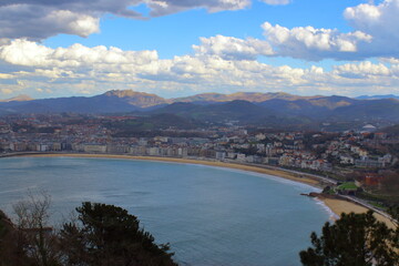 San Sebastián beach in Spain 