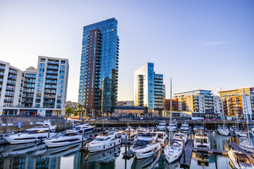 Ocean Village in Southampton, UK