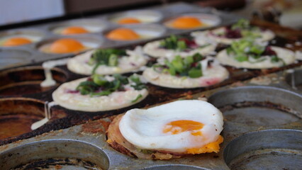 Japanese street food in Kyoto Japan