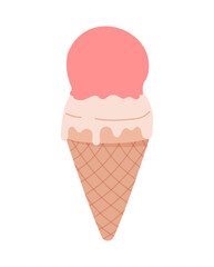 Summer ice cream vector concept
