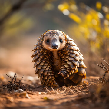 Premium AI Image | Pangolin in forest WorldWildlifeDay