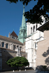 Fototapeta premium Old town of city of Geneva, Switzerland