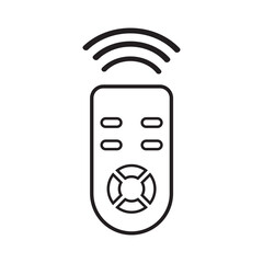 remote control icon logo vector design template