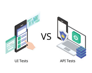 UI testing is testing between users while  API testing is testing between backend or server side of the application 