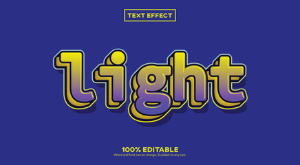 Light 3D Text Effect