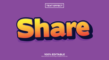 Share 3D Text Effect