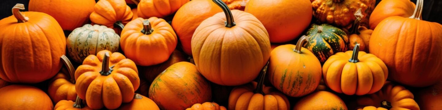 Full frame image of Pumpkins in a pumpkin patch