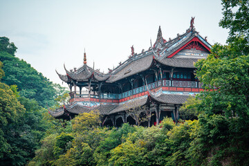 Picture of Dujiangyan, an ancient city in Sichuan, ChengDu , China