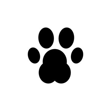 dog track, icon, vector illustration flat design on white background..eps