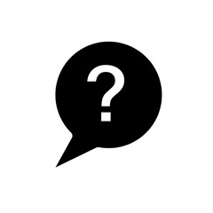 Question mark icon vector. Help sign vector illustration on white background. 