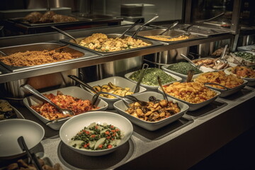 Fototapeta premium buffet food, dinner time