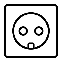 Fototapeta premium wall socket icon