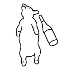 dog, animal, cartoon, pet, vector, white, illustration, cute, mammal, puppy, isolated, cat, head, wolf, breed, canine, chihuahua, funny, happy, tail, pets, face, character, icon, black, dalmatian