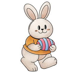 easter bunny with egg