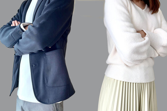 喧嘩する男女　険悪なムード