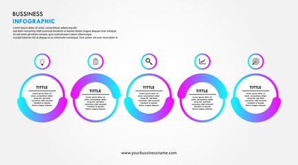 Modern infographic template. Vector design.
