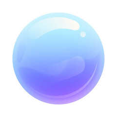 Realistic flowing glossy spheres background