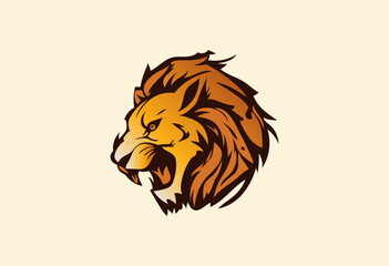 lion head wildlife vector