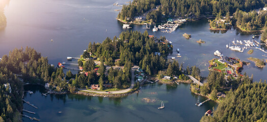 Sunshine Coast, British Columbia, Canada. Beaver Island and Madeira Park