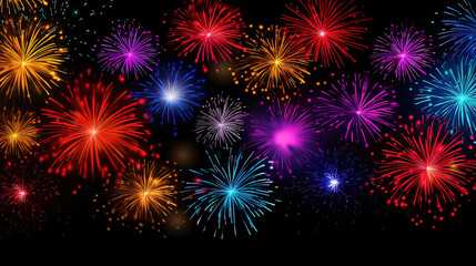 Happy New Year background. Fireworks background