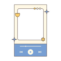 Retro Music Player UI