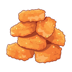 Fresh breaded nuggets snack