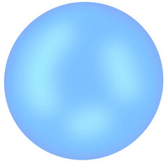 blue glass ball