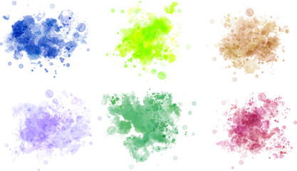 watercolor vector stains; background for texts