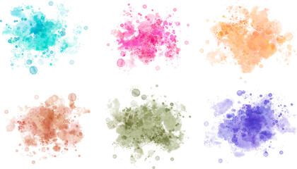 watercolor vector stains; background for texts