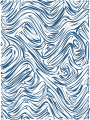 Abstract Seamless Zebra Wavy Lines Pattern Background