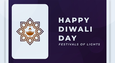 Happy Diwali Day Celebration Vector Design Illustration for Background, Poster, Banner, Advertising, Greeting Card